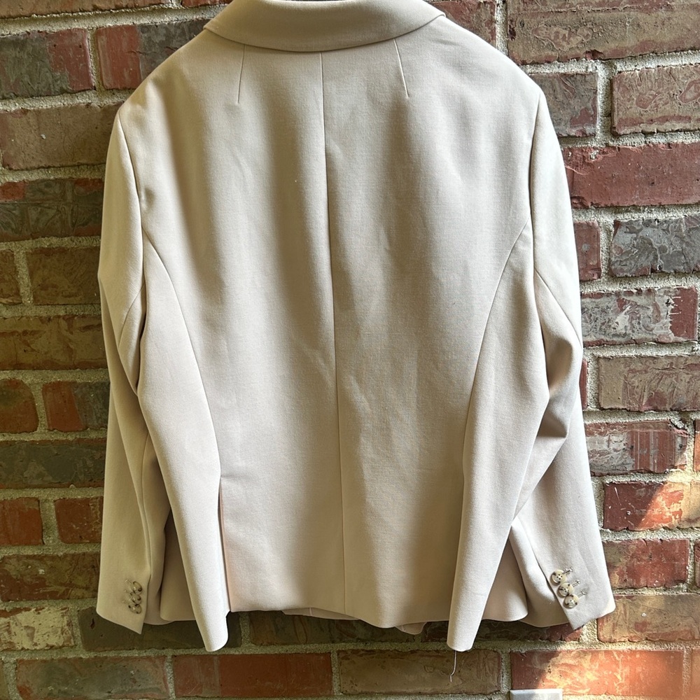 NWT Talbots- Elegant Tan Double-Breasted Women's Blazer - Size 20W - Picture 7 of 16